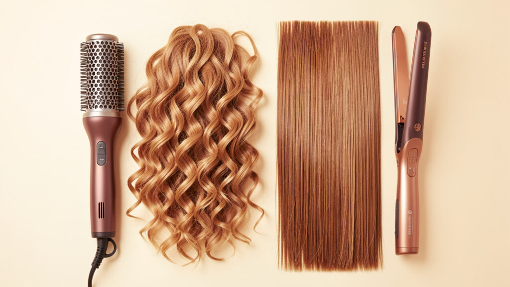 Brosse soufflante ou lisseur : quel appareil choisir selon votre type de cheveux ?