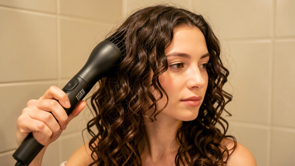 Diffuseur pour cheveux bouclés : la technique de séchage pour définir les boucles sans frisottis