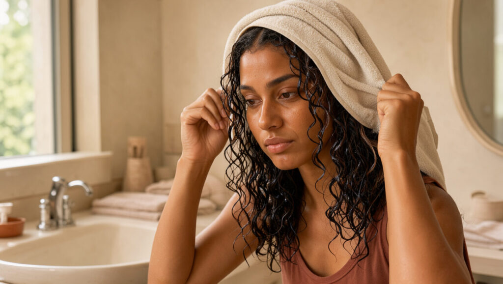 Plopping sur cheveux bouclés : comment sécher ses boucles sans frisottis ni perte de définition ?